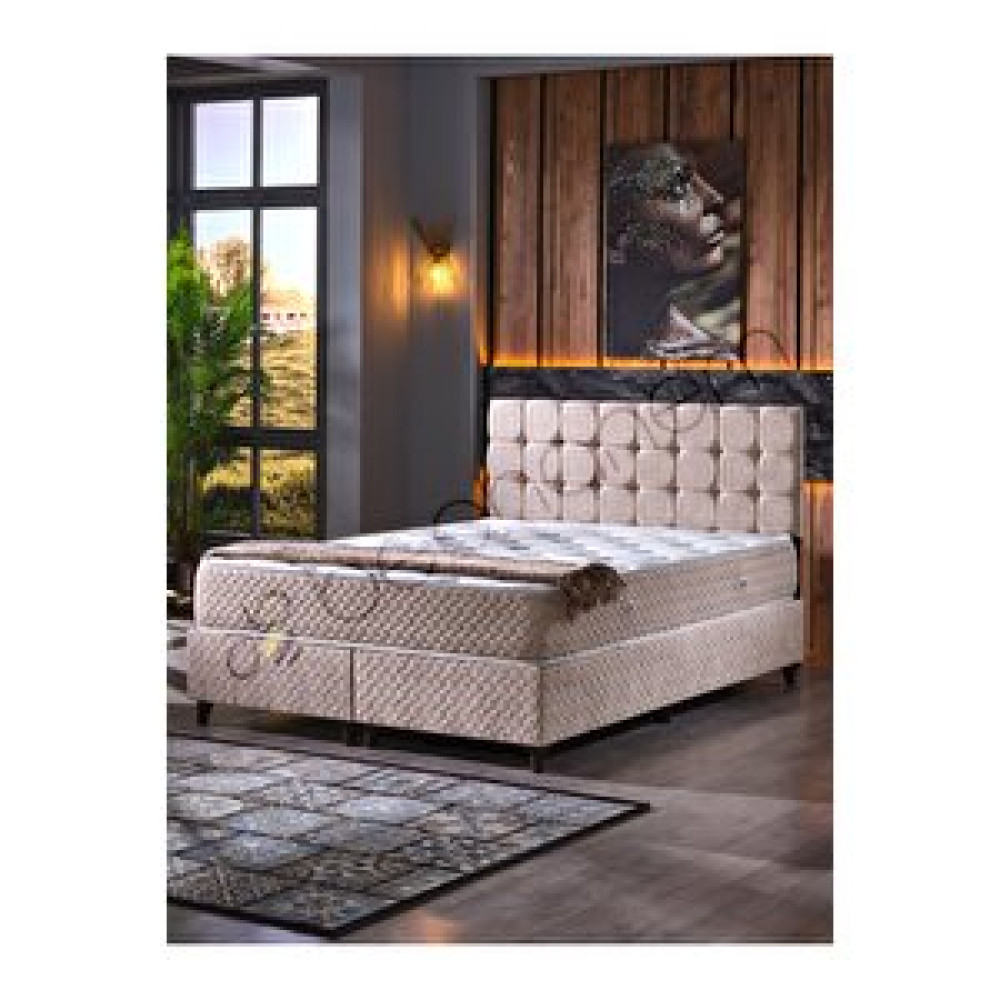 Beehanem 150x200 Bengü Çift Kişilik Set (baza Başlik Yatak) Baza Fiyatı