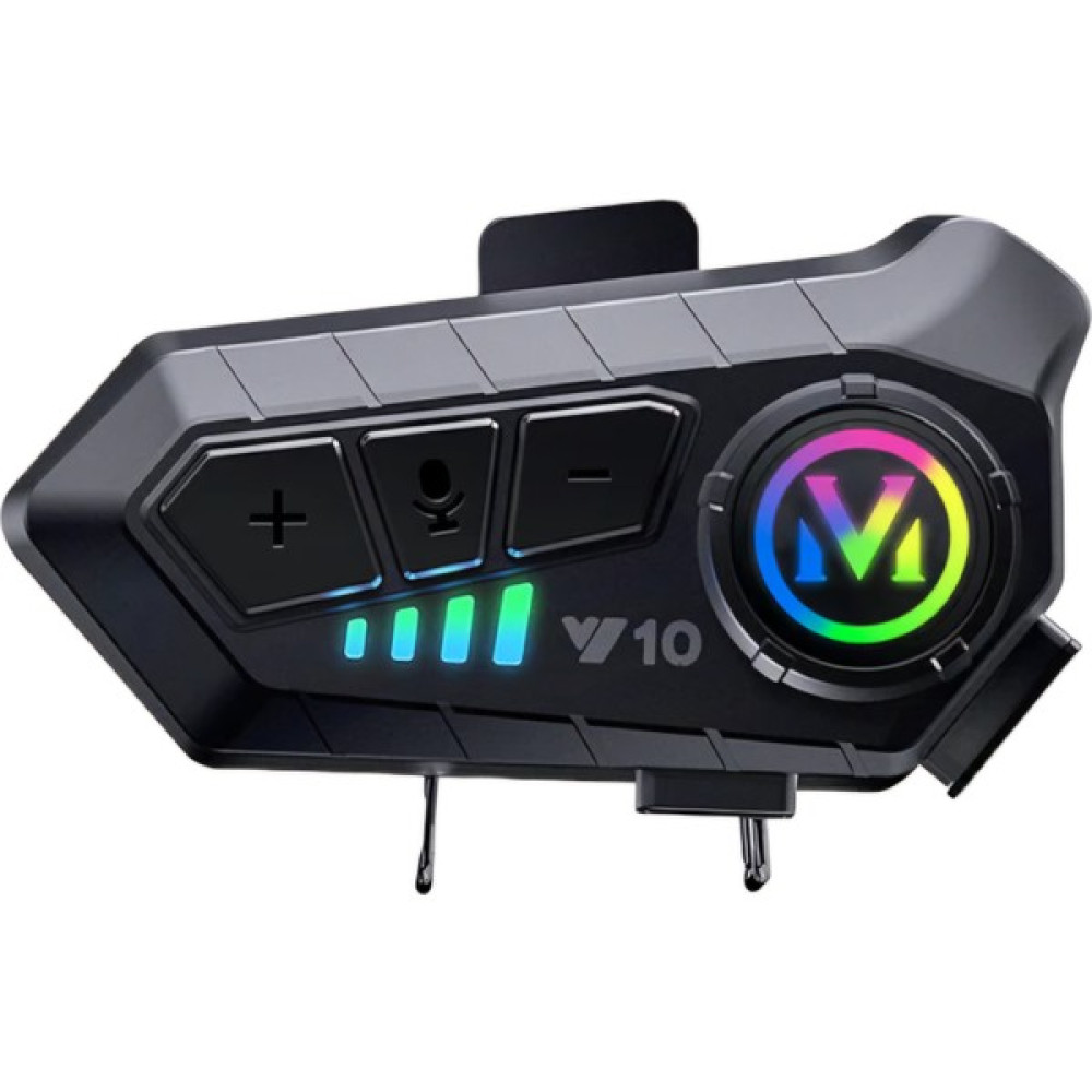 Beemen Y10 Motosiklet Kablosuz Kask Kulaklık Intercom Bluetooth 5.3 Su Geçirmez - Siyah Motorsiklet Aksesuarları Fiyatı