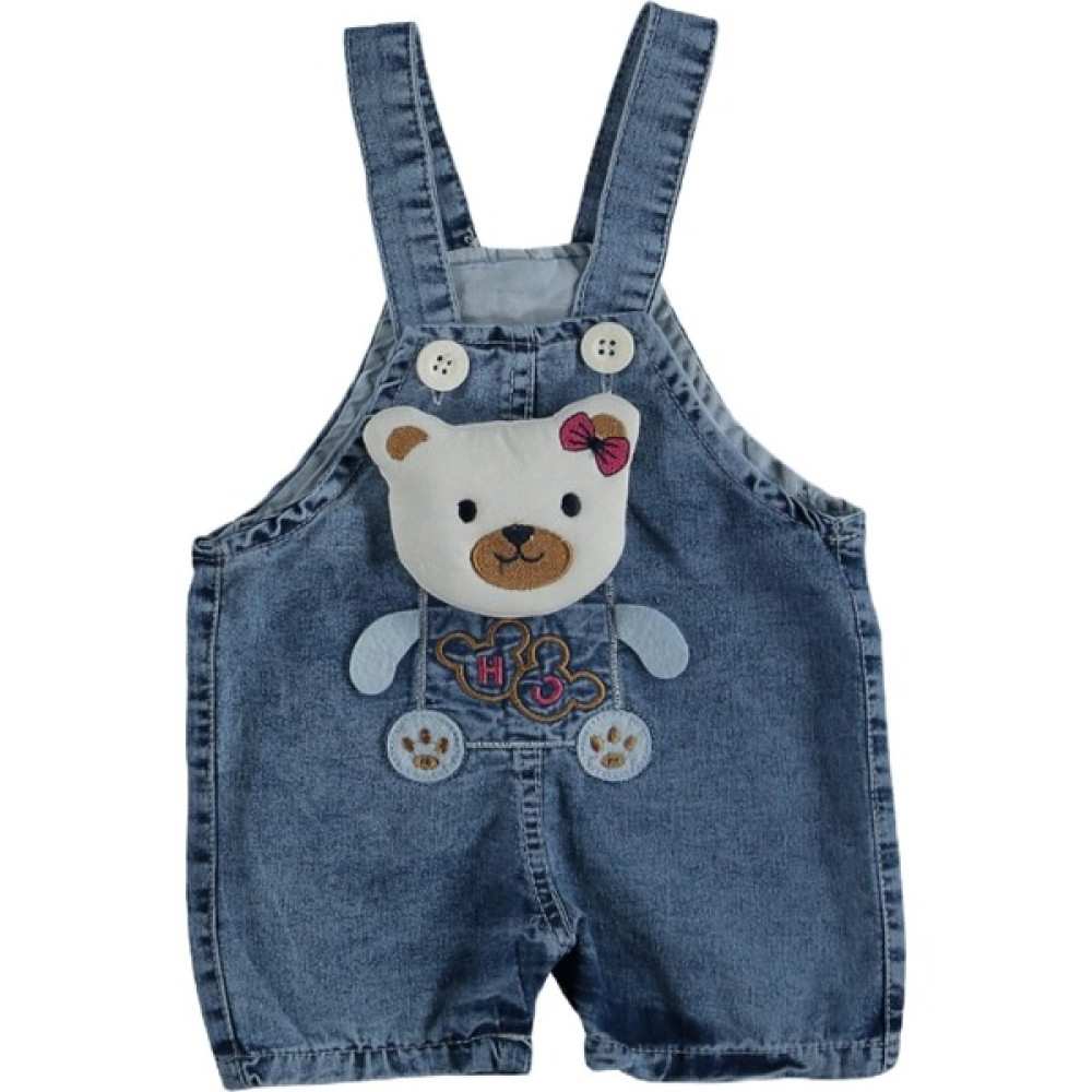Be&en Ayıcıklı Kız Bebek Çocuk Kot Salopet Bebek Tulumu Fiyatı