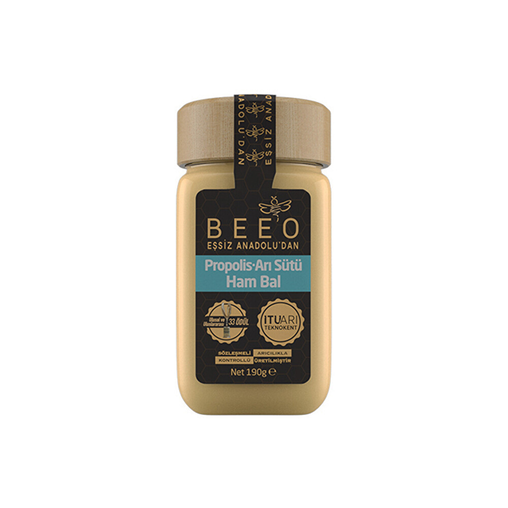 Bee'o Propolis+Arı Sütü+Ham Bal 190 Gr Bal ve Reçel Fiyatı