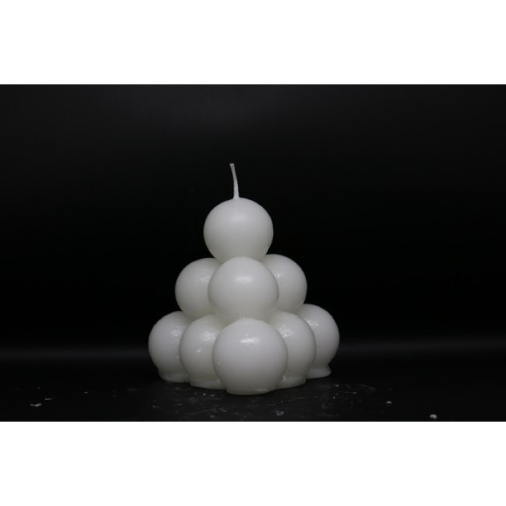 Beetiful Dekoratif Piramit Bubble Beyaz Mum (Kokulu) Dekoratif Mum Fiyatı