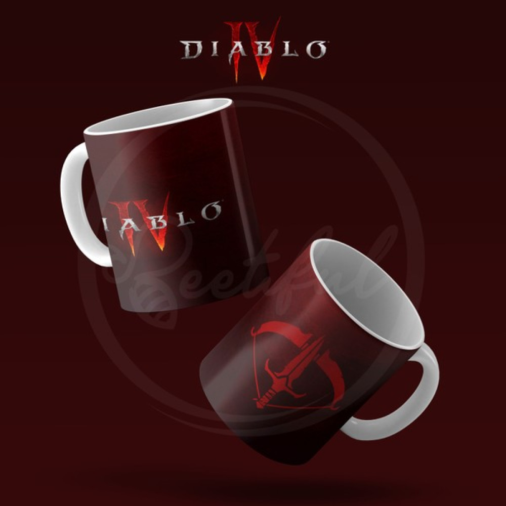 Beetiful Diablo 4 Özel Baskılı Kupa Bardak Porselen Resimli Baskı - Krem - Kahverengi Oto Boyaları Fiyatı