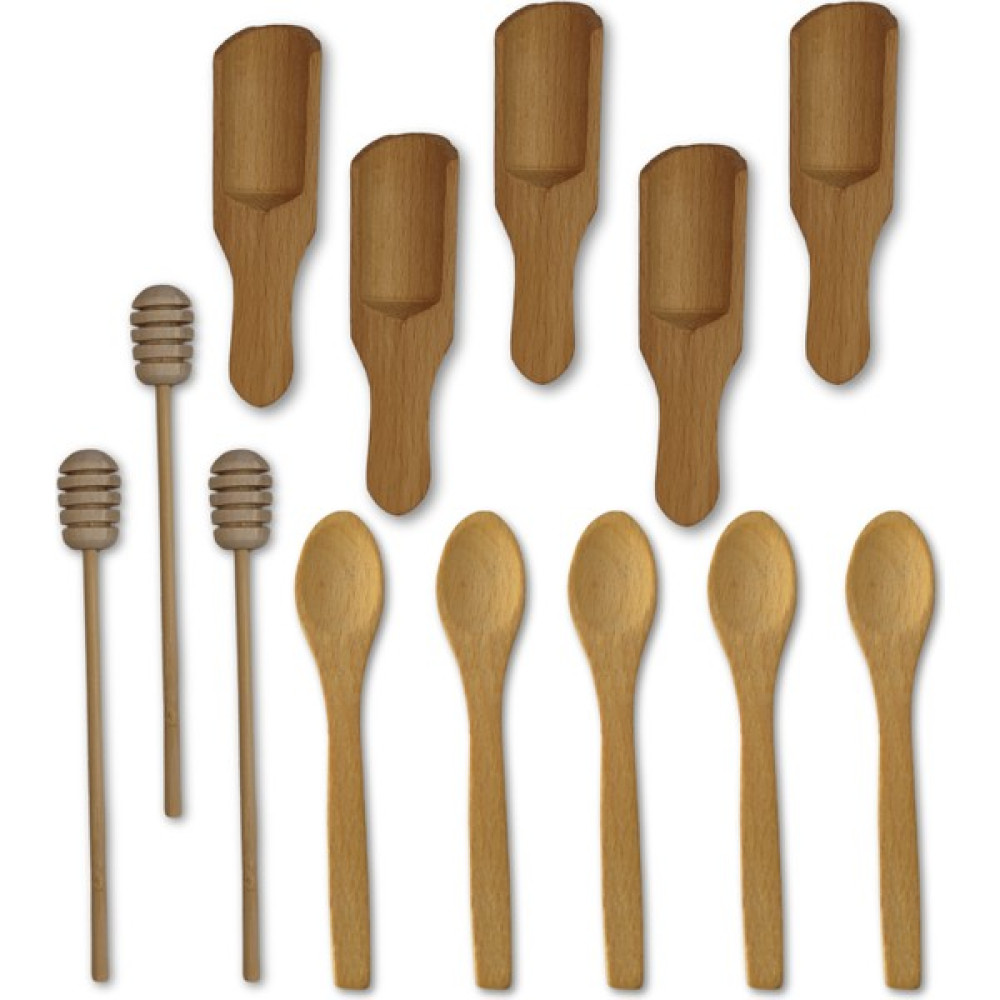 Bef Craft 13 Parça Ahşap Tahta Kaşık Seti 5'li Kürek Baharat Kaşığı 5'li Uzun Baharat Kaşığı 3'lü Bal Kaşığı Tahta Kaşık Seti Çatal / Kaşık / Bıçak Takımları Fiyatı