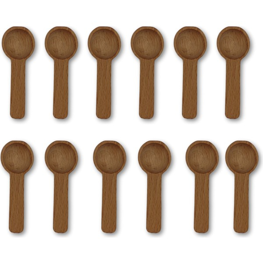Bef Craft Doğal Ahşap Mini Ölçek Baharat Kaşığı 7 cm Yuvarlak Kaşık Tahta Kaşık Çatal / Kaşık / Bıçak Takımları Fiyatı