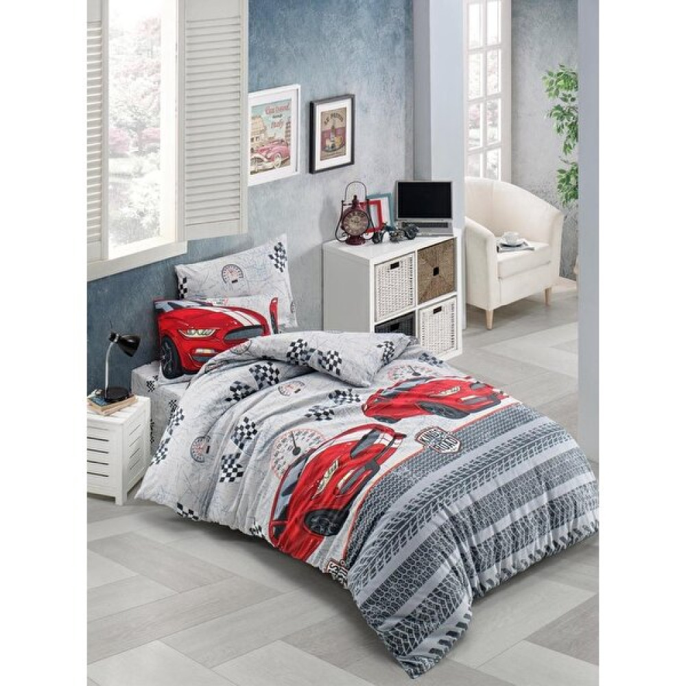 Begenal Home Begenalhome Pamuklu Arabalı Nevresim Takımı | Genç ve Çocuk | Tek Kişilik - Renkli - 160 x 220 cm Nevresim Takımı Fiyatı