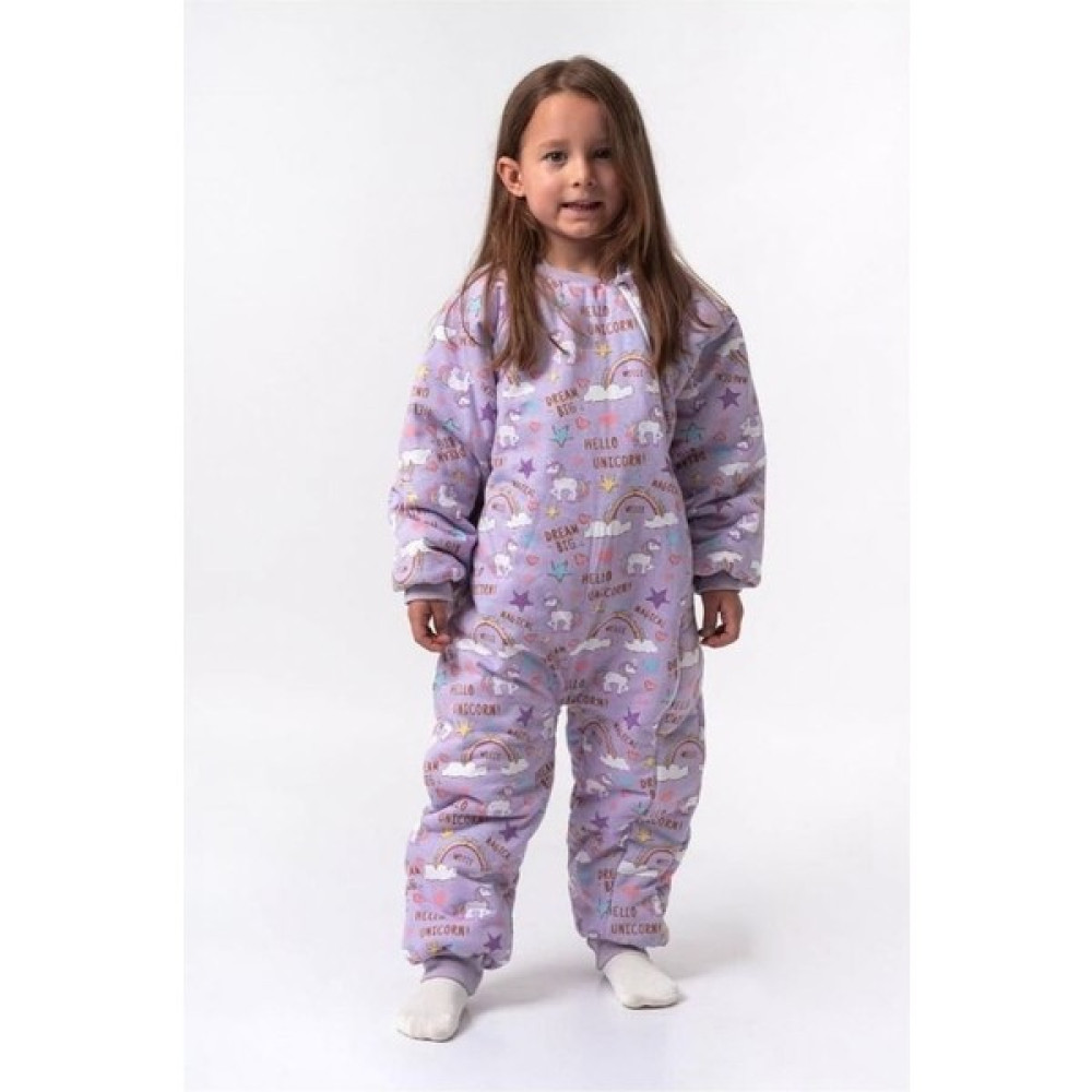 Begisa 23504 Kız Bebek Unicorn Desenli Mor Uyku Tulumu Bebek Tulumu Fiyatı