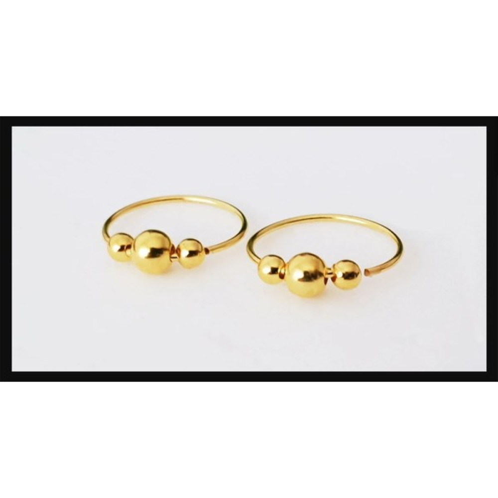 Begonia Accessories 925 Ayar Gold Gümüş 3 Top Halka Hızma Hızma Fiyatı