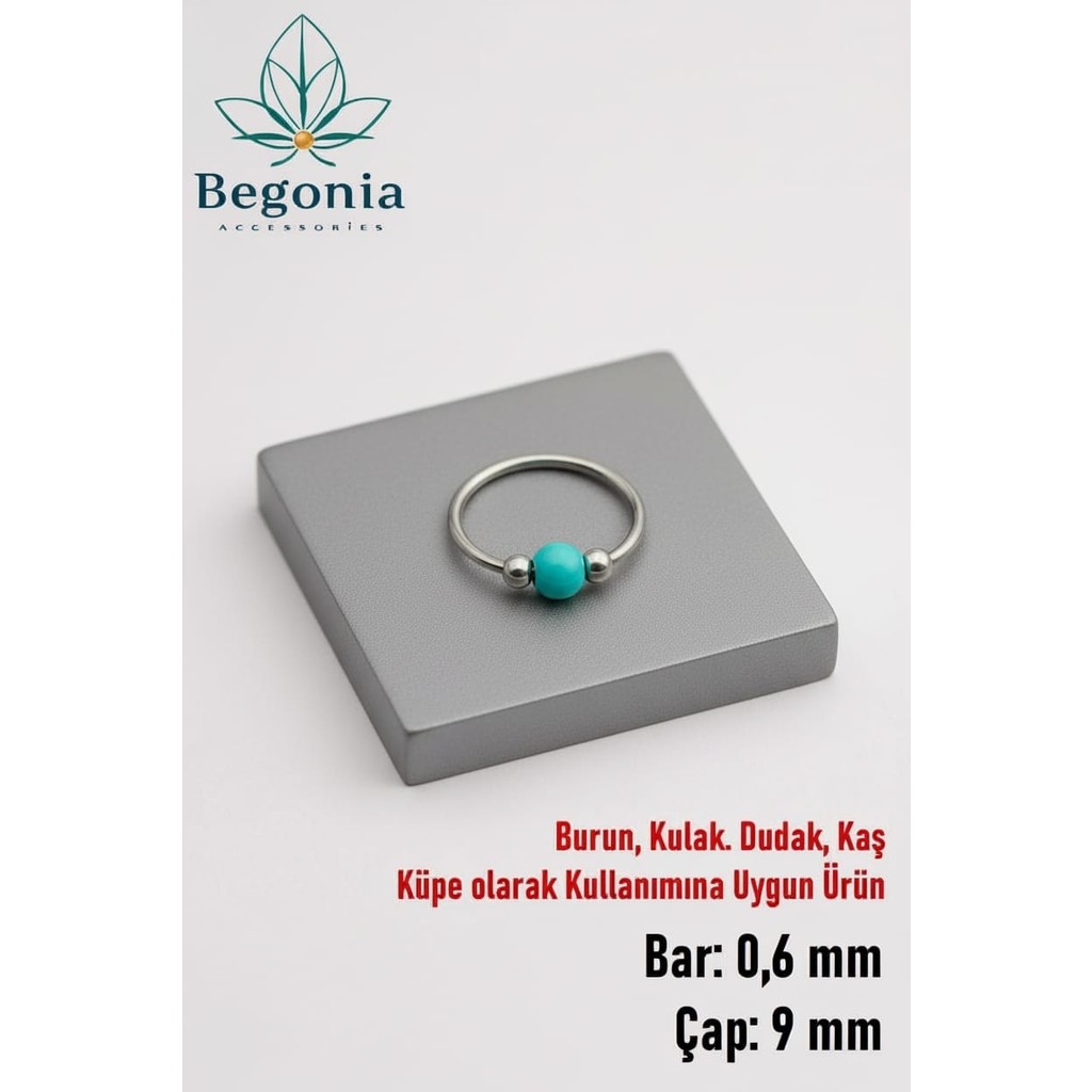 Begonia Accessories 925 Ayar Gümüş Altın Kaplama Mavi Boncuklu 3 Top Halka Hızma Küpe – Alerji Yapmaz, Unisex, Fake Deliksiz Kullanıma Uygun, Zarif... Diğer Fiyatı