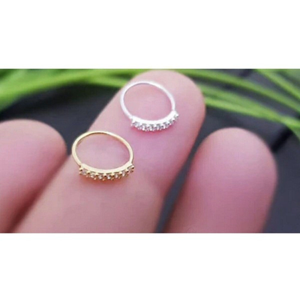 Begonia Accessories 925 Ayar Gümüş, Tam Tur Zirkon Taşlı 2 Adet Hızma Set Hızma Fiyatı