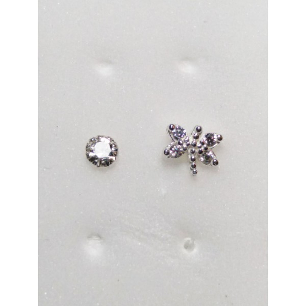 Begonia Accessories 925 Ayar Gümüş zirkon taşlı 2 adet Hızma Hızma Fiyatı