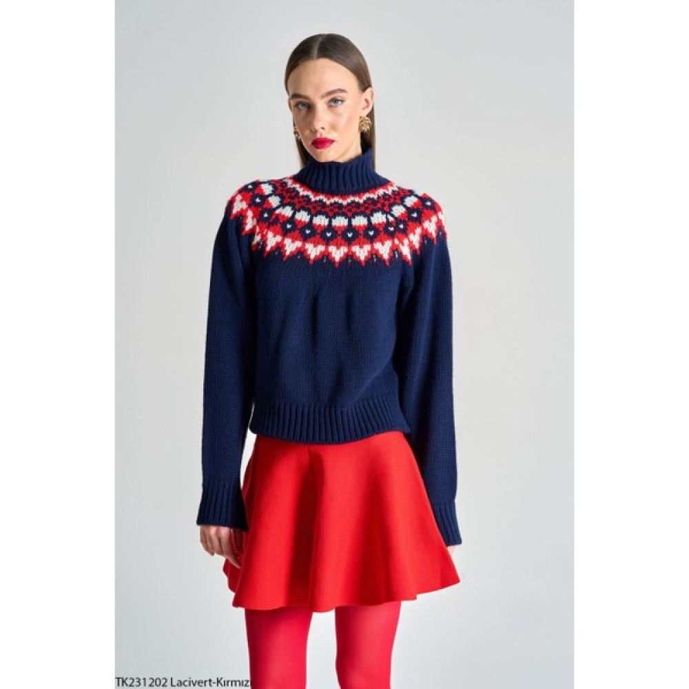 Begx Butik Kalın Kısa Baklavalı Kazak Bayan Kazak & Süveter & Triko Fiyatı