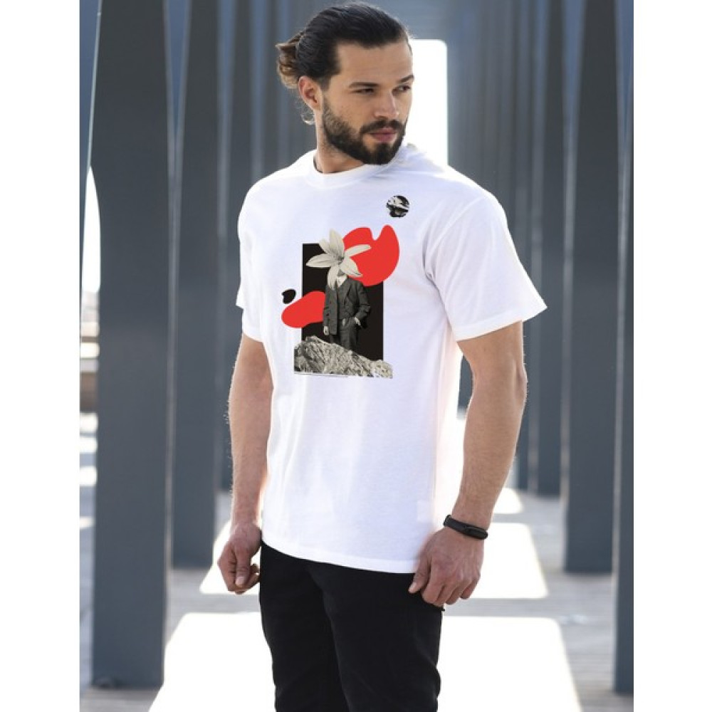 Behance Baskılı Oversize T-Shirt Erkek T-shirt Fiyatı