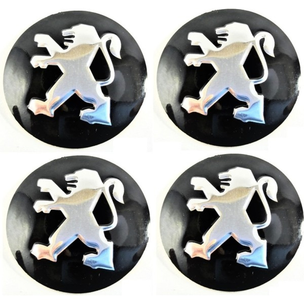Behin Dizayn Peugeot Jant Göbek Arması Siyah Yapıştırma 4 Adet 56MM Oto Boyaları Fiyatı