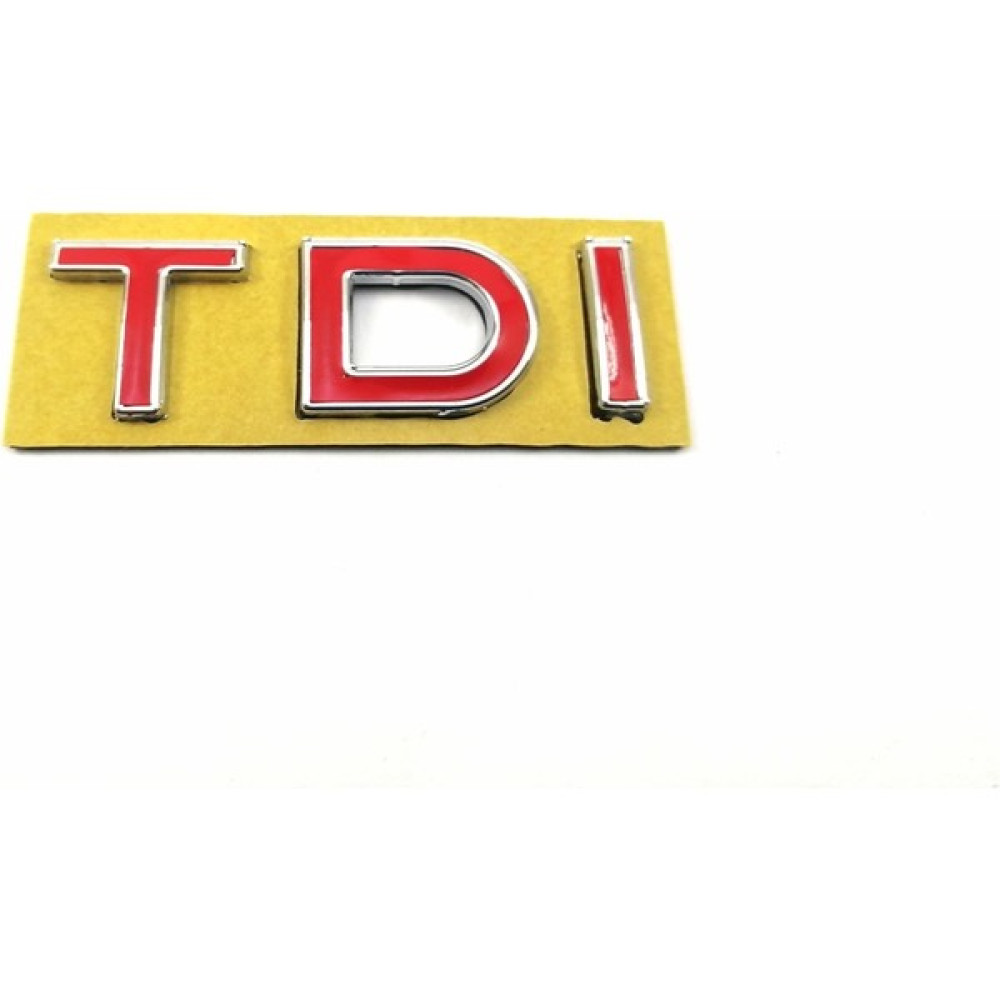 Behin Dizayn VOLKSWAGEN UYUMLU TDI Bagaj Yazısı TDI Kırmızı 53mm-17mm Oto Boyaları Fiyatı