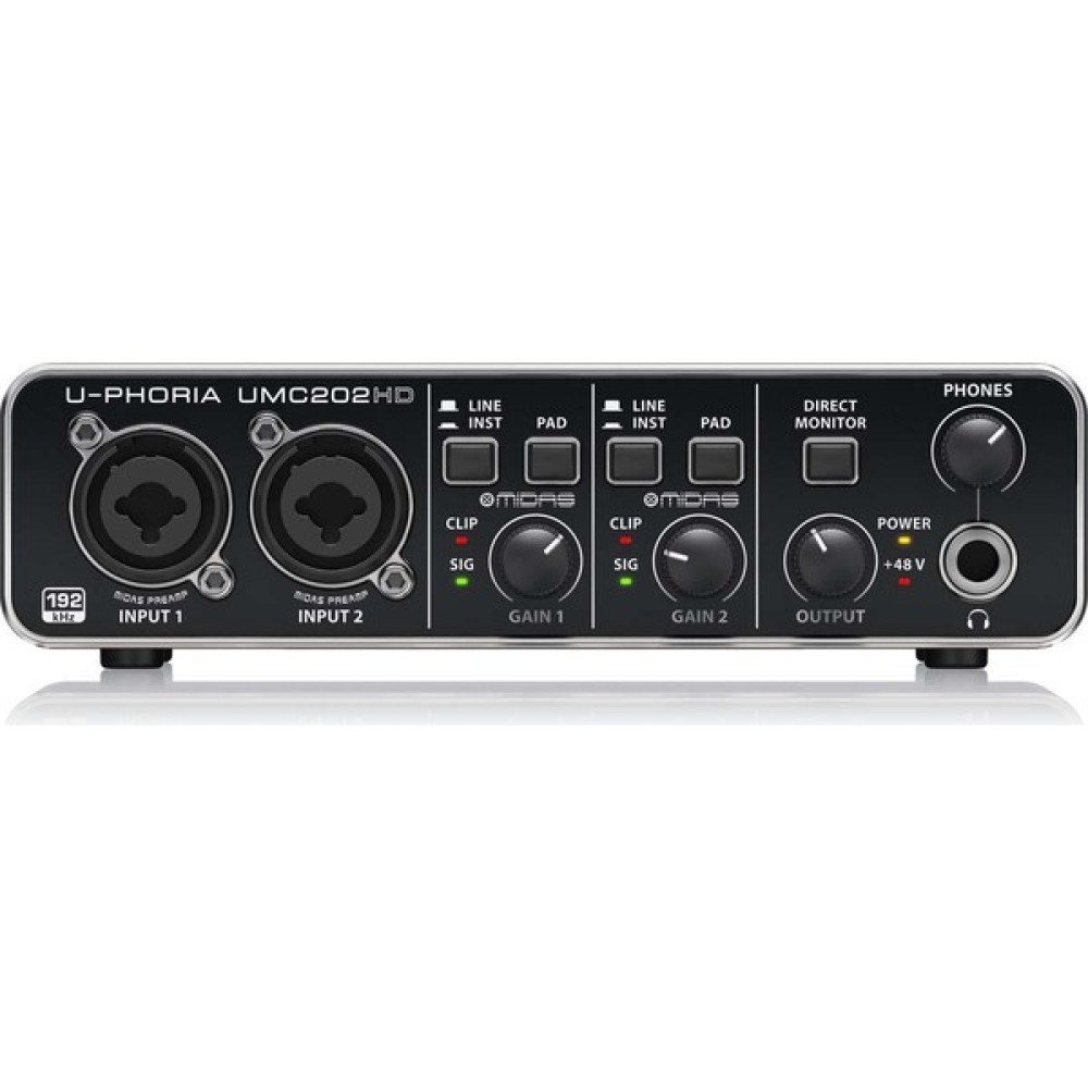 Behringer Umc202hd 24-bit/192khz 2x2 Usb Ses Kartı Stüdyo ve Sahne Ekipmanları Fiyatı