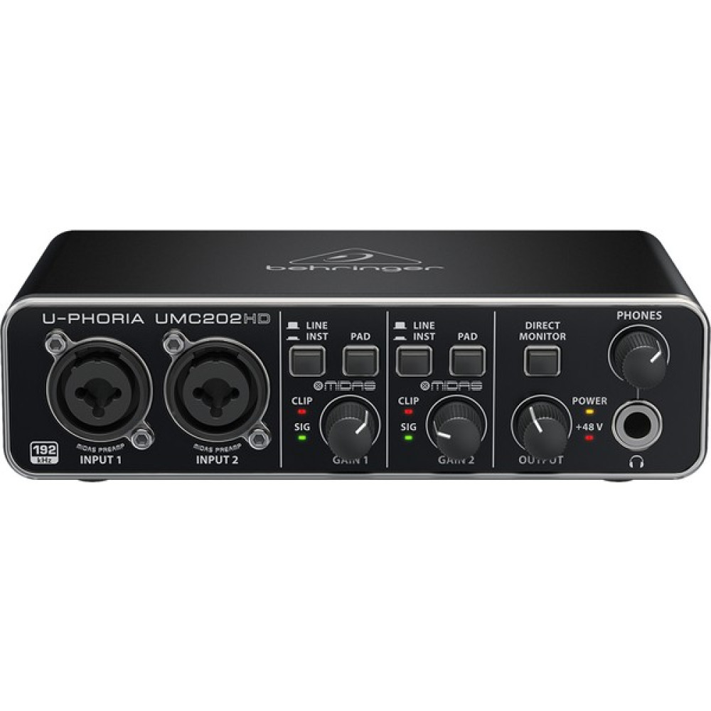 Behrınger UMC202HD - 2x2, 24-BIT/192KHZ USB Ses Kartı Stüdyo ve Sahne Ekipmanları Fiyatı