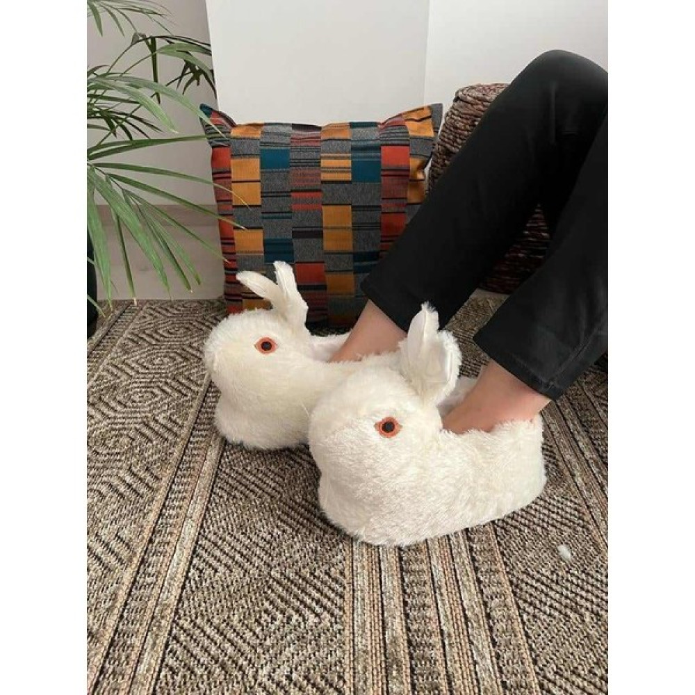 BEHTAH KUNDURA Bayan Tavşan Figürlü Peluş Panduf Ev Pandufu Ev Ayakkabısı Ev Botu Ayağı Sıcak Tutar Panduflar Fiyatı