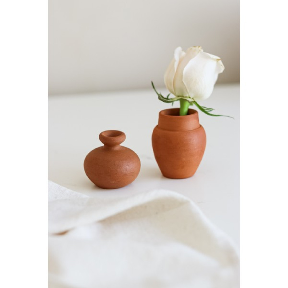 Beige & Stone Mini Çömlek Vazo Seti 2'li Vazo Fiyatı