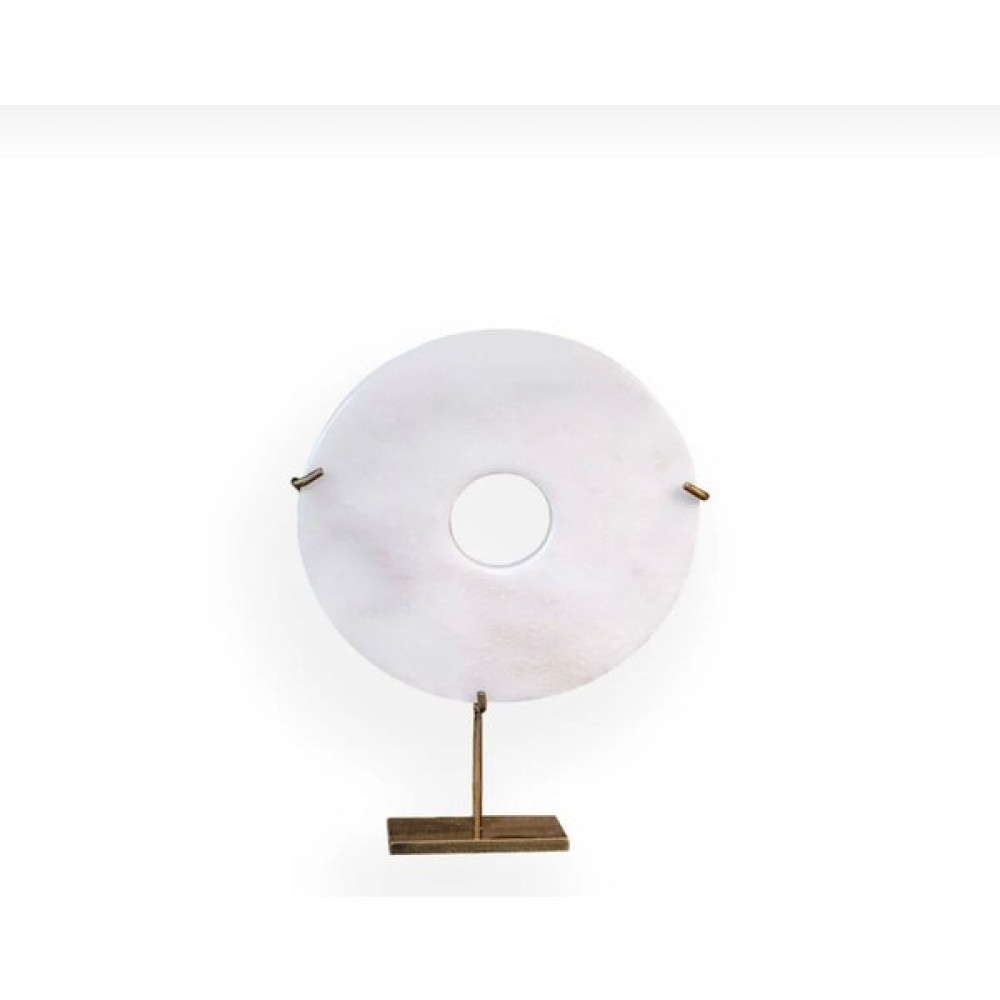 Beigge Handmade Concept Mermer Disk - Beyaz Biblo Fiyatı