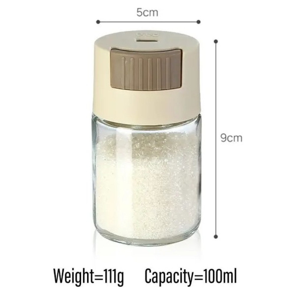Bej 0.5g Ölçüm Tuzluk Itme Tipi Tuzluk Tuz Tankı Şeker Şişesi Baharat Biber Tuzluk Spicejar Can Baharat Şişesi (Yurt Dışından) - Renkli - 100 ml Baharat Setleri & Baharatlıklar Fiyatı