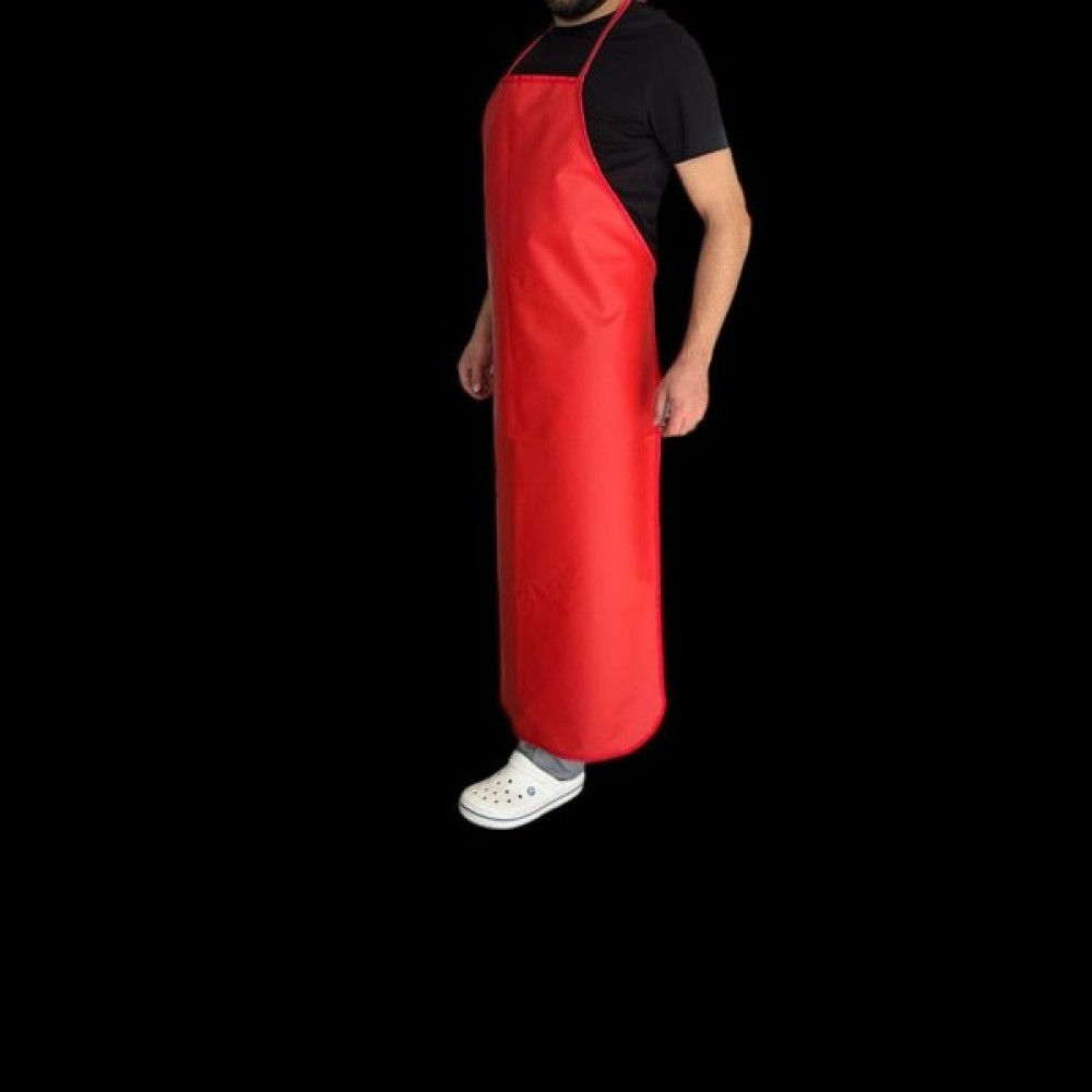 Bekiz Tela Aşçı Kepleri Su Geçirmez Suni Deri Bulaşık Önlüğü - Kırmızı - 70 x 120 cm Mutfak Önlüğü Fiyatı