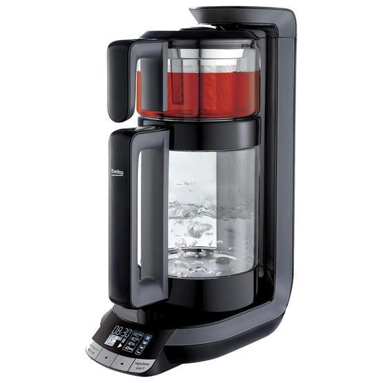 Beko BKK 2212 1800 W 0.9 lt Demleme 1.7 lt Su Isıtma Kapasiteli Çay Makinesi Siyah Çay Makineleri Fiyatı