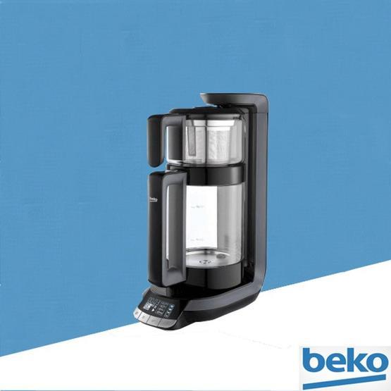 Beko BKK 2212 1800 W 0.9 lt Demleme 1.7 lt Su Isıtma Kapasiteli Çay Makinesi Siyah