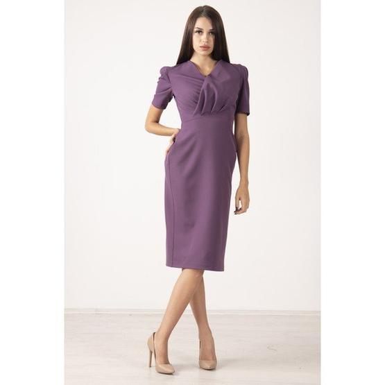 Belamore 0104009.41 Lila Kısa Kollu Abiye Elbise