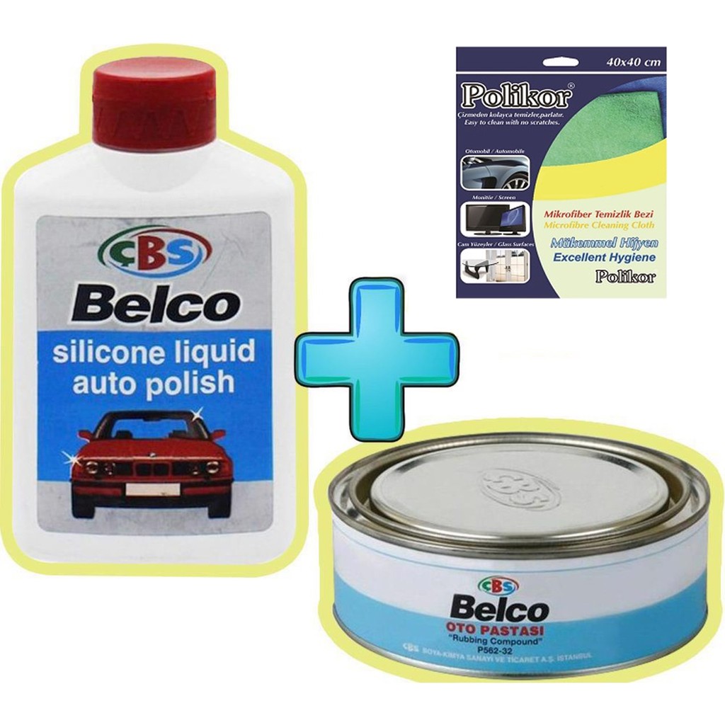 Belco Çbs 1kg Oto Cila + 1 kg Pasta + 2 Adet Mikrofiber Bez Set Deterjan ve Temizlik Ürünleri Fiyatı
