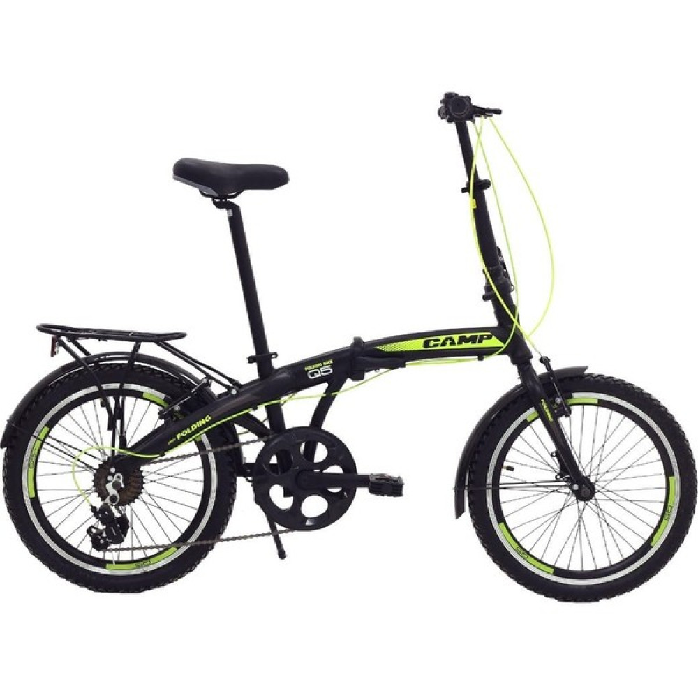 Belderia Camp Q5 20" Jant Shimano Microshift(7s) Vites V-Fren Siyah-Sarı Katlanabilir Bisiklet Katlanabilir Bisiklet Fiyatı