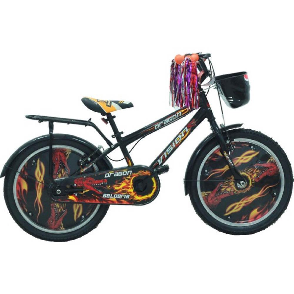 Belderia Vision Dragon 20" Jant Vitessiz V-Fren Siyah Çocuk Bisikleti Çocuk Bisikletleri Fiyatı