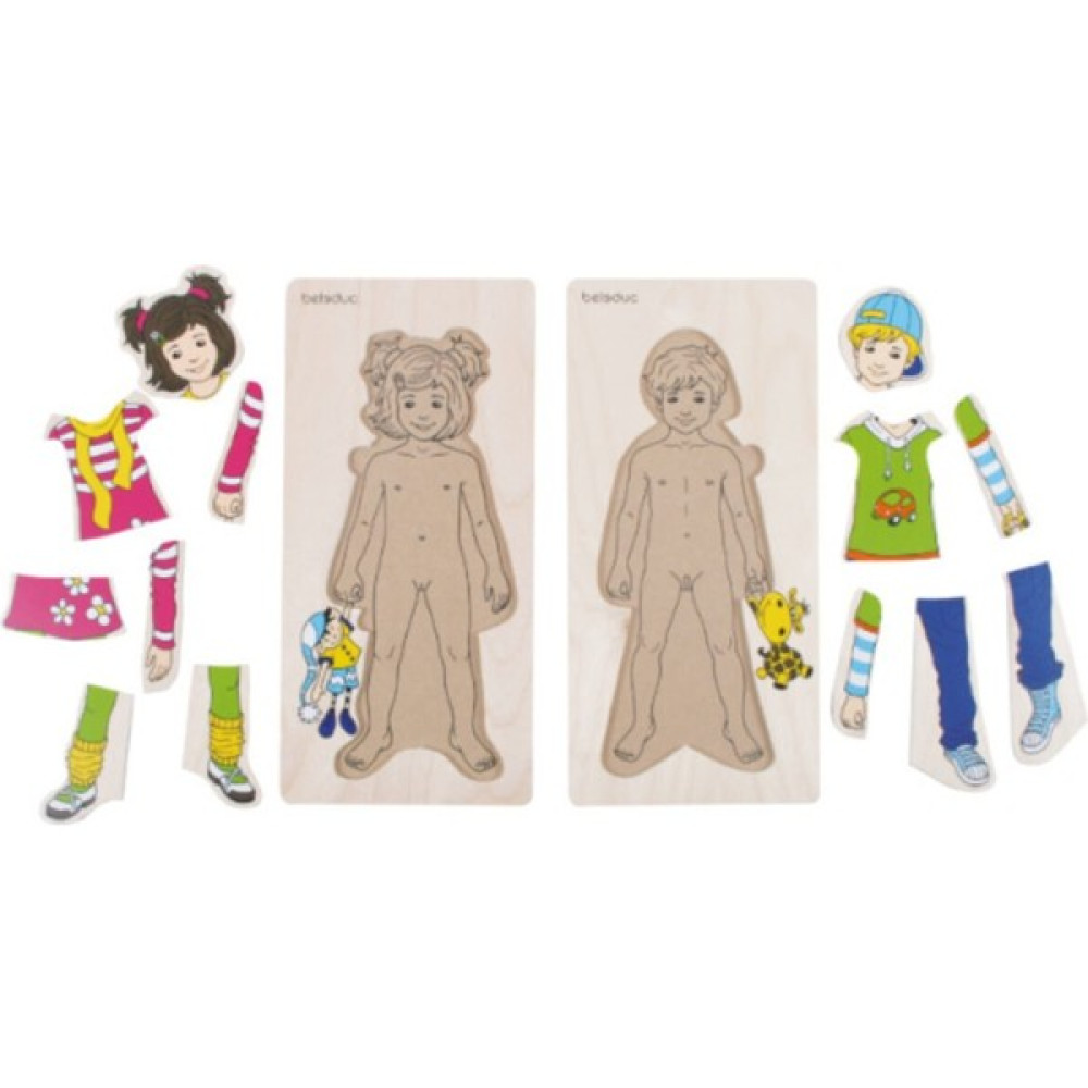 Beleduc Vücudumuzu Tanıyalım Ahşap Puzzle - Anika ve Denis Eğitici Oyuncak Fiyatı