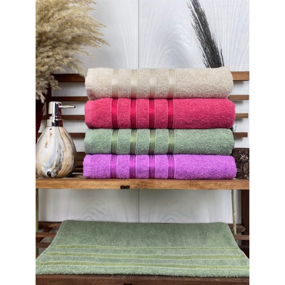 Beleni Home Strip Premium 4'lü 50X90 Cm El & Yüz Havlu Seti - Beyaz - 50 x 90 cm El / Yüz Havlusu Fiyatı