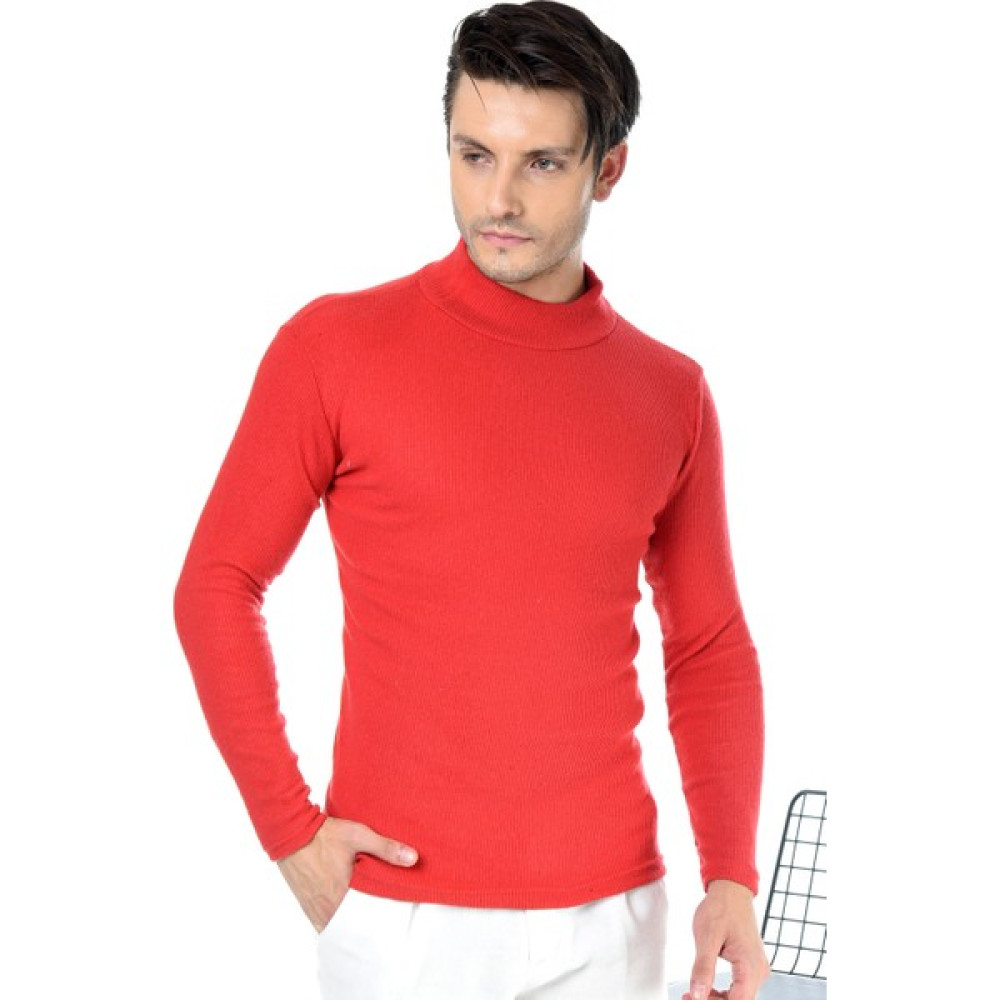 Belifanti Collection Erkek Kırmızı Yarım Balıkçı Yaka Slim Fit Kazak Erkek Kazak & Süveter & Triko Fiyatı