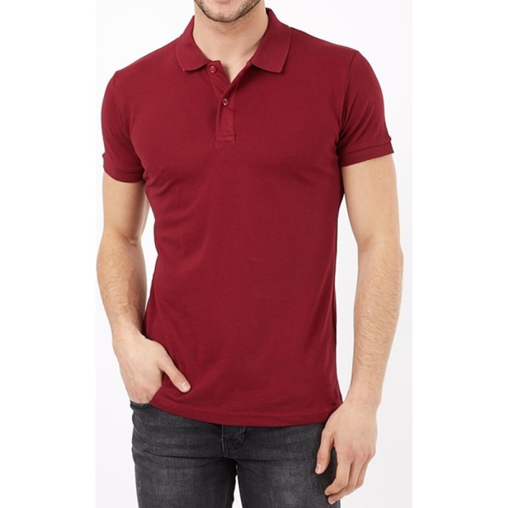 Belifanti Collection Erkek Polo Yaka Tişört T-Shirt Bordo Erkek T-shirt Fiyatı