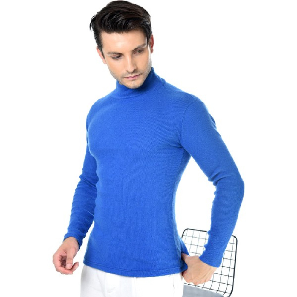 Belifanti Collection Erkek Saks Mavisi Yarım Balıkçı Yaka Slim Fit Kazak Erkek Kazak & Süveter & Triko Fiyatı