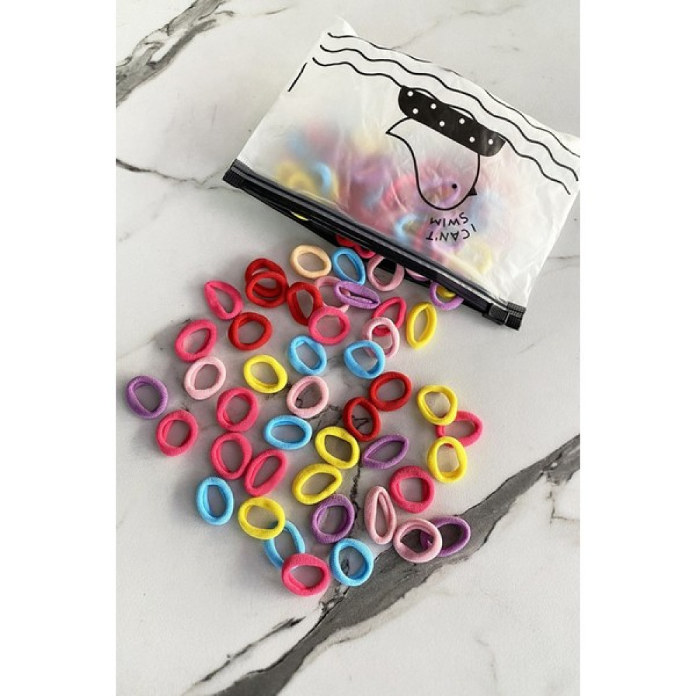 Belifanti Collection Şeffaf Çantalı 100 Adet Renkli Mini Lastik Toka Toka, Taç & Saç Bandı Fiyatı