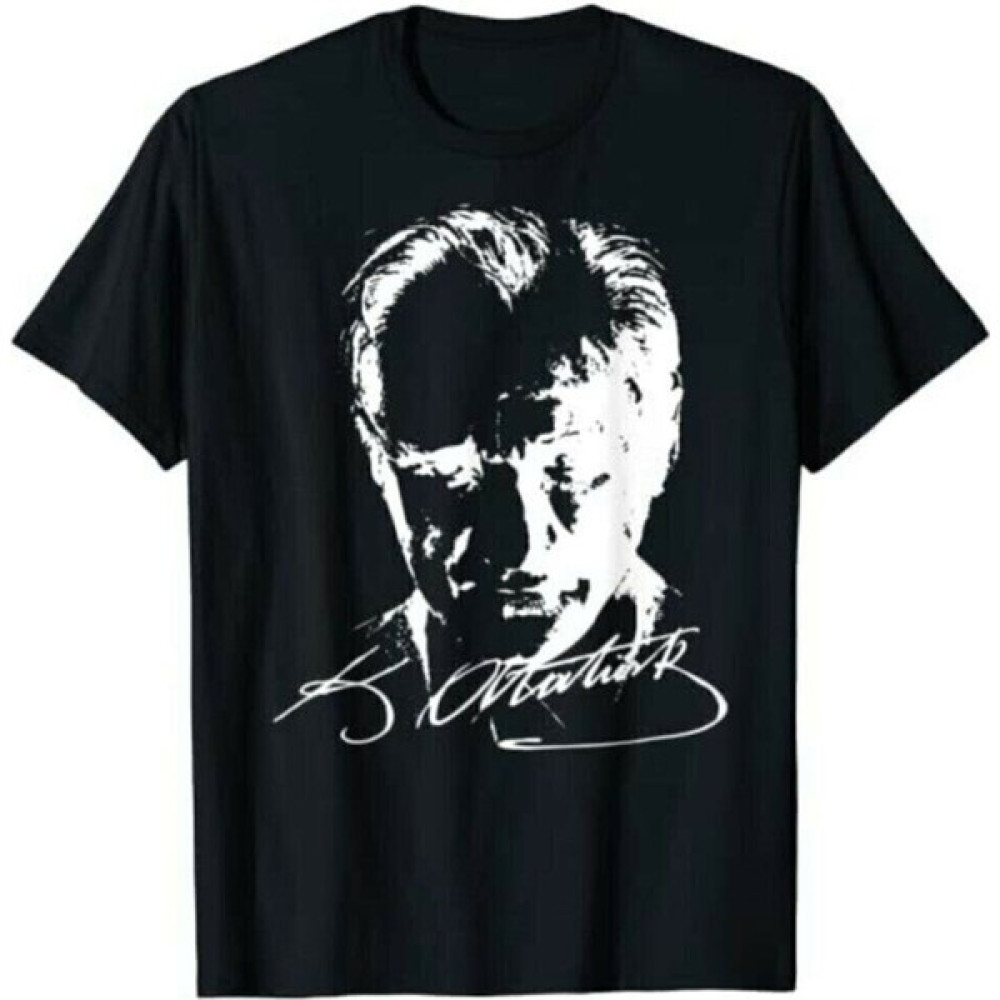 Belifanti Collection Unisex Siyah Atatürk Imza Baskılı Tişört Tshirt Erkek T-shirt Fiyatı