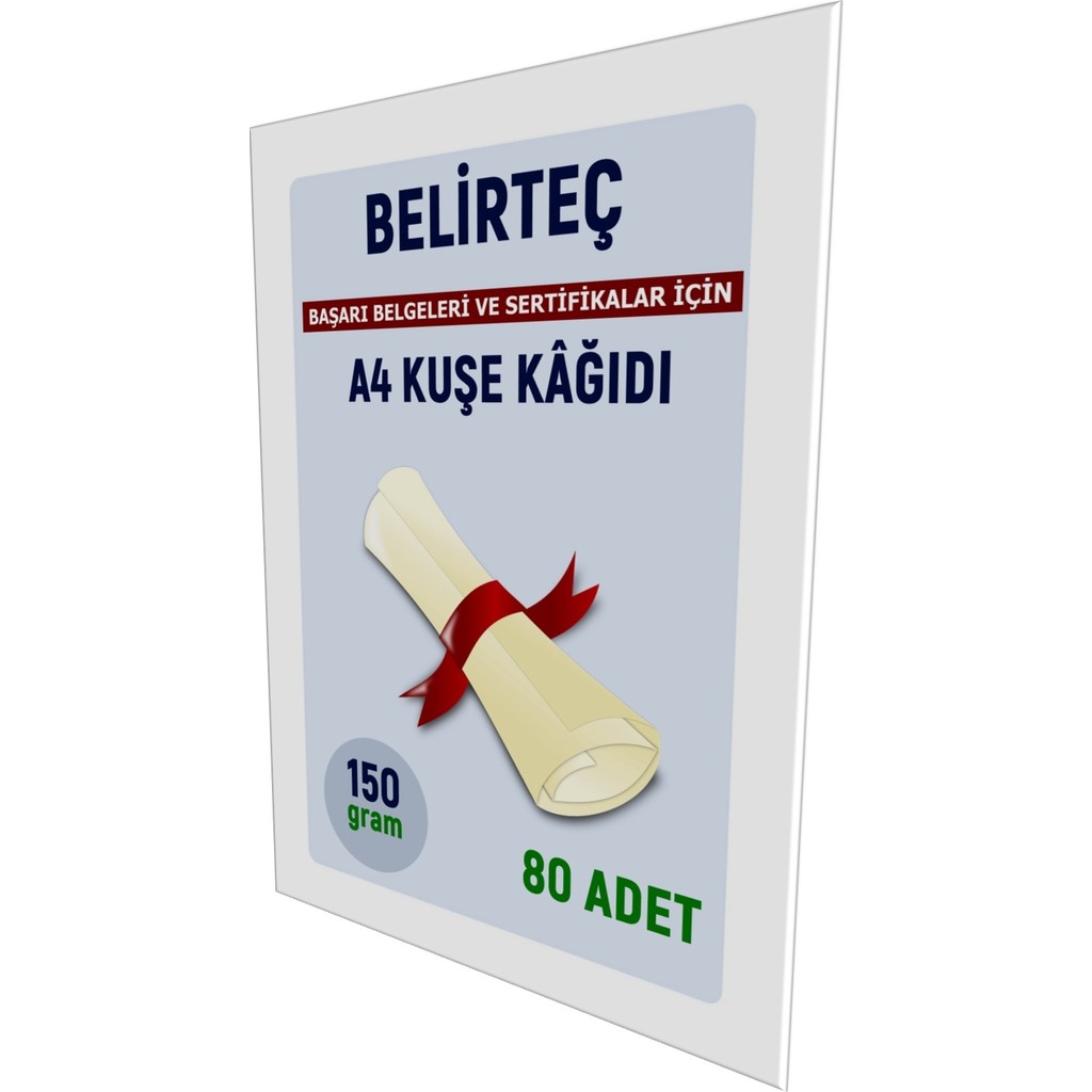 Belirteç A4 Parlak Kuşe Kağıt 80 Adet Dijital Baskı, Sertifika ve Başarı Belgeleri Için 150 Gram - Parlak Beyaz - 1 Adet Diğer Fiyatı
