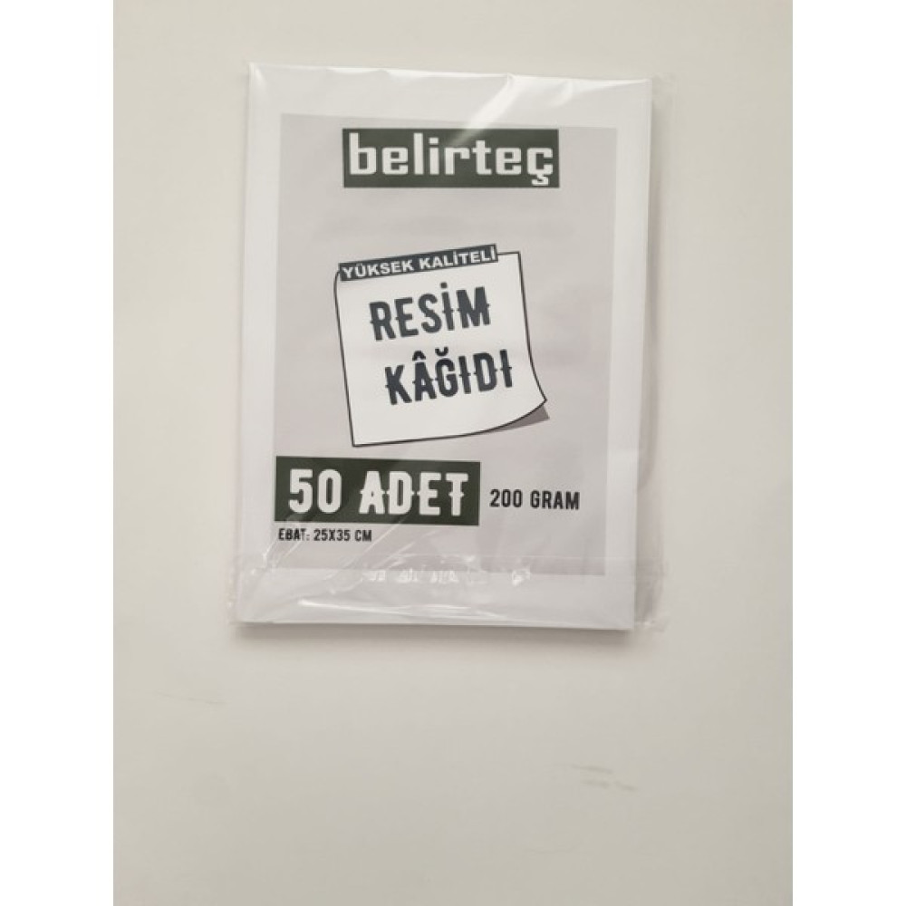 Belirteç Resim Kağıdı Kalın Sulu Boyaya Uygun 200 gr - 50 Adet Resim Defteri Fiyatı