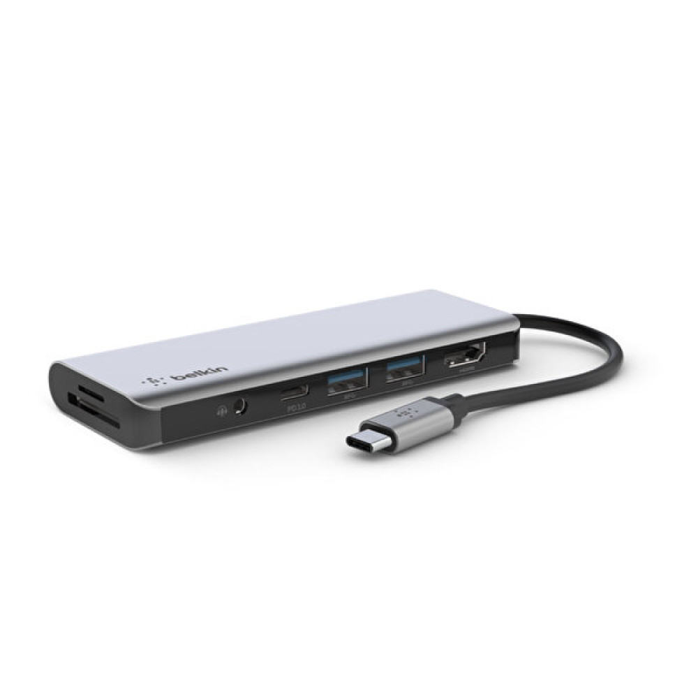 Belkin Avc009Btsgy Usb-C 7 In 1 Multiport Çoklayıcı Adaptör USB & Firewire Ürünleri Fiyatı