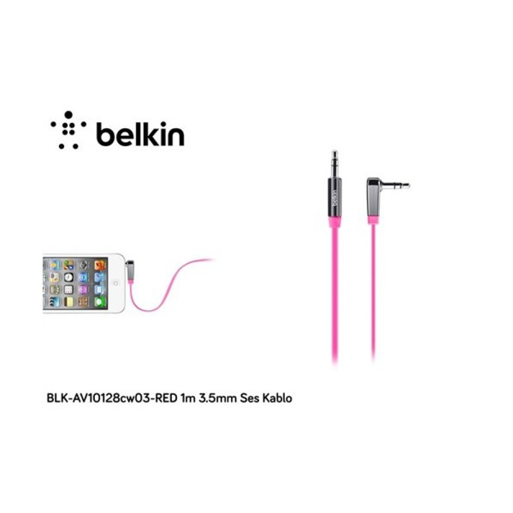 Belkin Blk-Av10128cw03-Red 1M 3.5Mm Ses Kablo Oto Boyaları Fiyatı