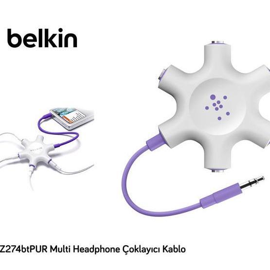 Belkin BLK-F8Z274BTPUR Multi Headphone Çoklayıcı Kablo