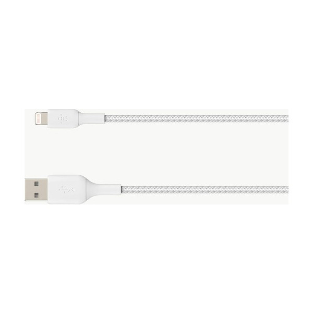 Belkin Örgülü Lightning Hızlı Şarj ve Data Kablosu Beyaz 1 mt Cep Telefonu Kablosu Fiyatı