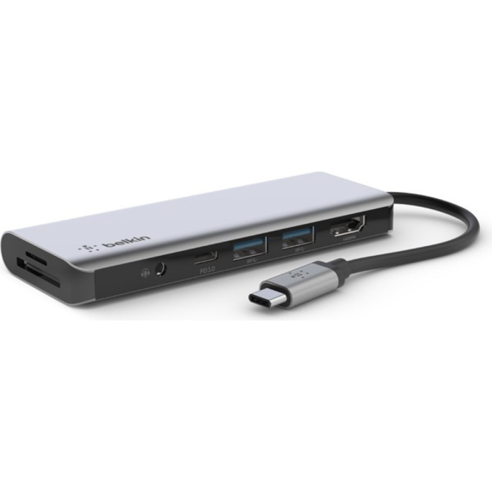 Belkin Usb-C 7 In 1 Multiport Çoklayıcı Adaptör / AVC009BTSGY - Siyah Bilgisayar Çevirici ve Adaptörü Fiyatı