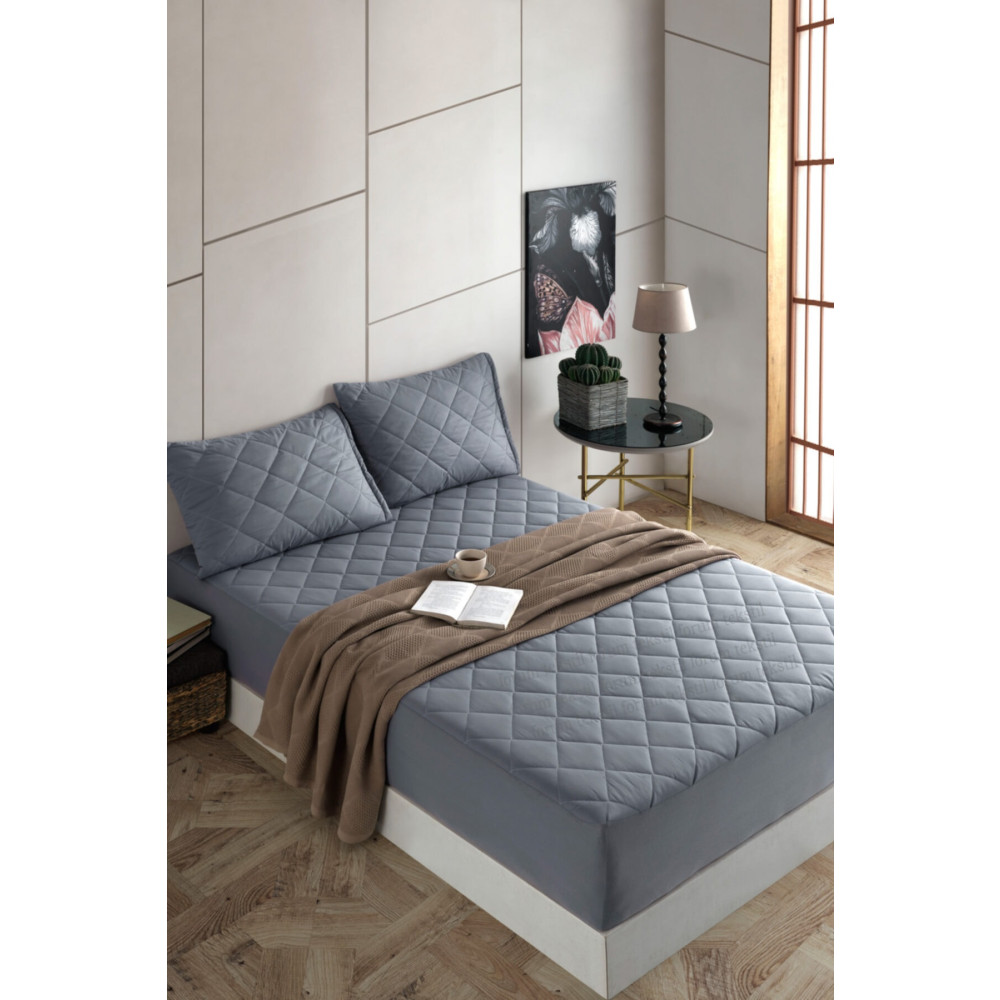 Bella Benita Formeya Renkli Kapitone %100 Pamuk Lastikli Çarşaf Takımı (2 YASTIK KORUYUCU DAHİL) 200 x 200 Beden Çarşaf Fiyatı