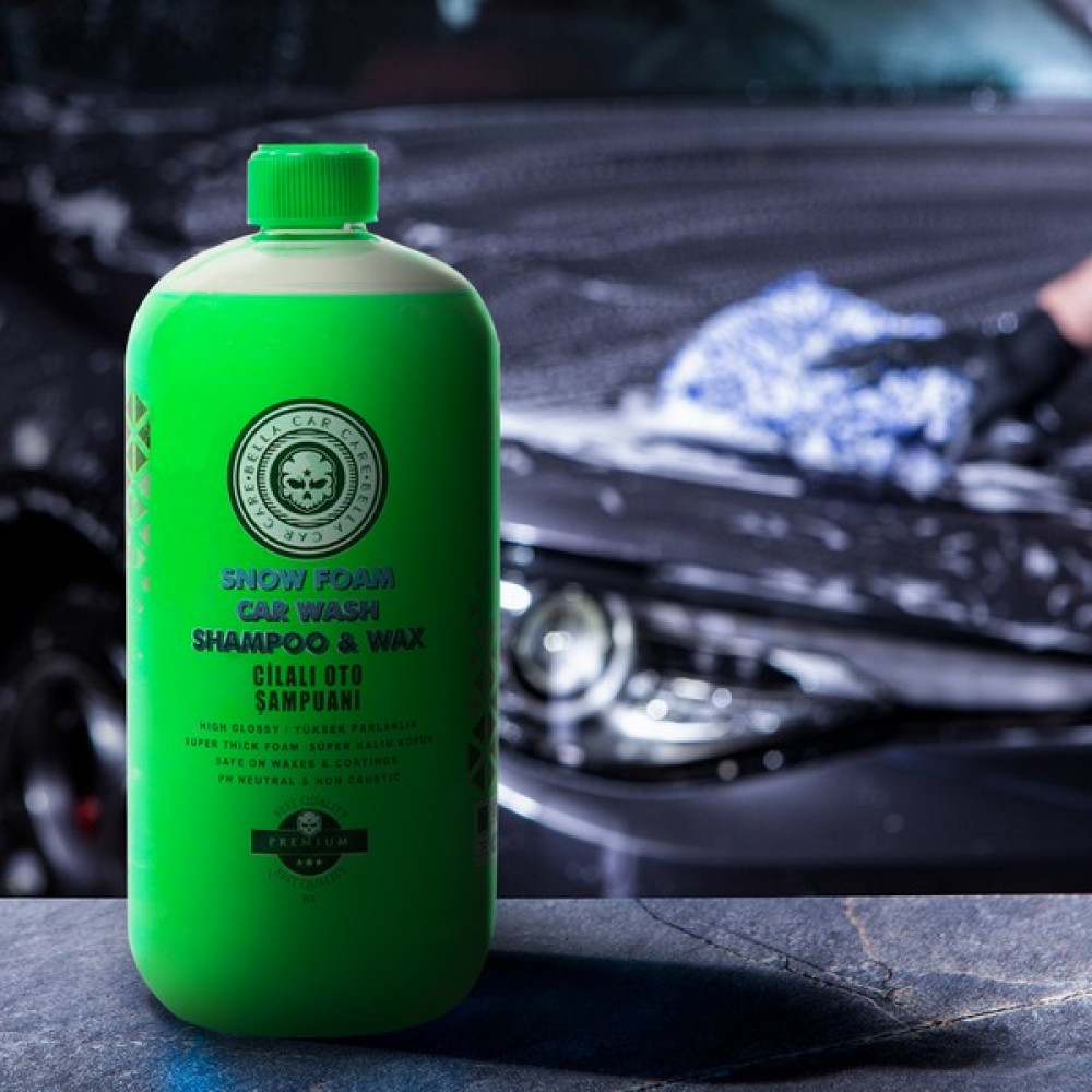 Bella Car Care Ph Nötr Cilalı Oto Şampuan 1lt Araç Oto ve Araba Süper Cilalı Elma Kokulu Bol Köpürtücü Şampuan - 1 L Oto Yıkama Ürünleri Fiyatı