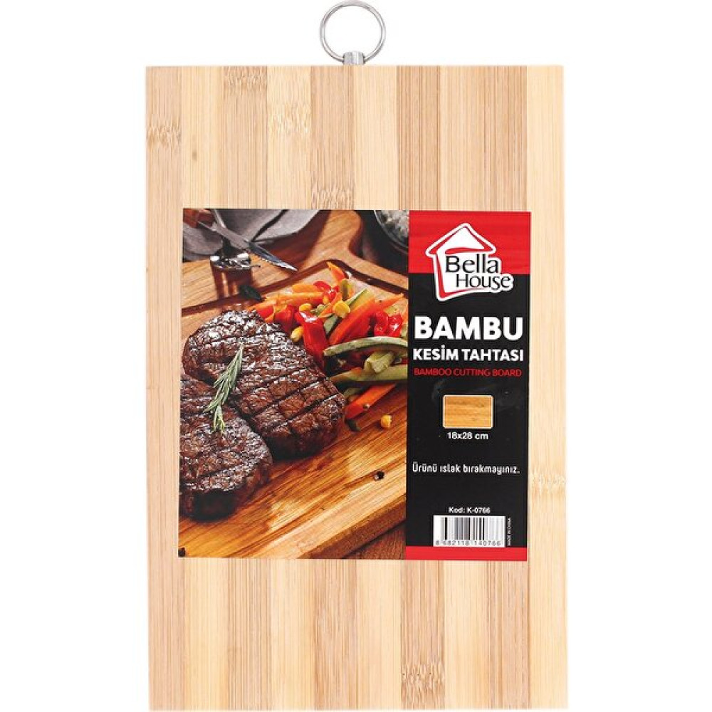 Bella House Ahşap Bambu Kesim Panosu 18X28CM K-0766 Kesme Tahtaları / Kesim Tablaları Fiyatı