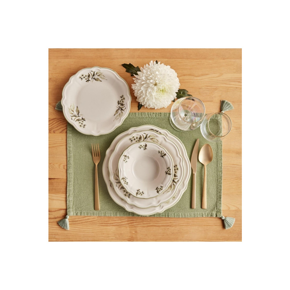 Bella Maison Julia Stoneware 24 Parça 6 Kişilik Yemek Takımı Yeşil Yemek Takımı Fiyatı