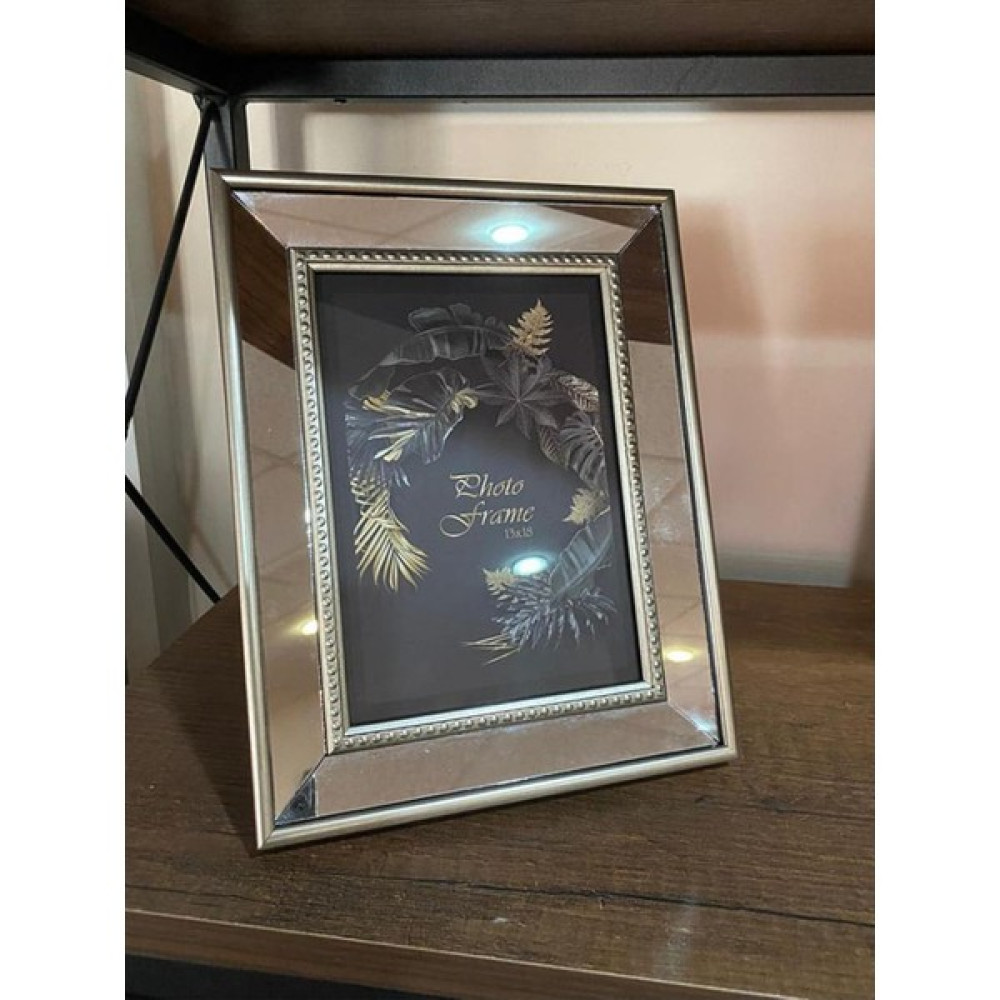 Bellarte Aynalı Çerçeve, Gümüş Aynalı Fotoğraf Çerçevesi, Cam Çerçeve 10X15CM Resim & Fotoğraf Çerçevesi Fiyatı